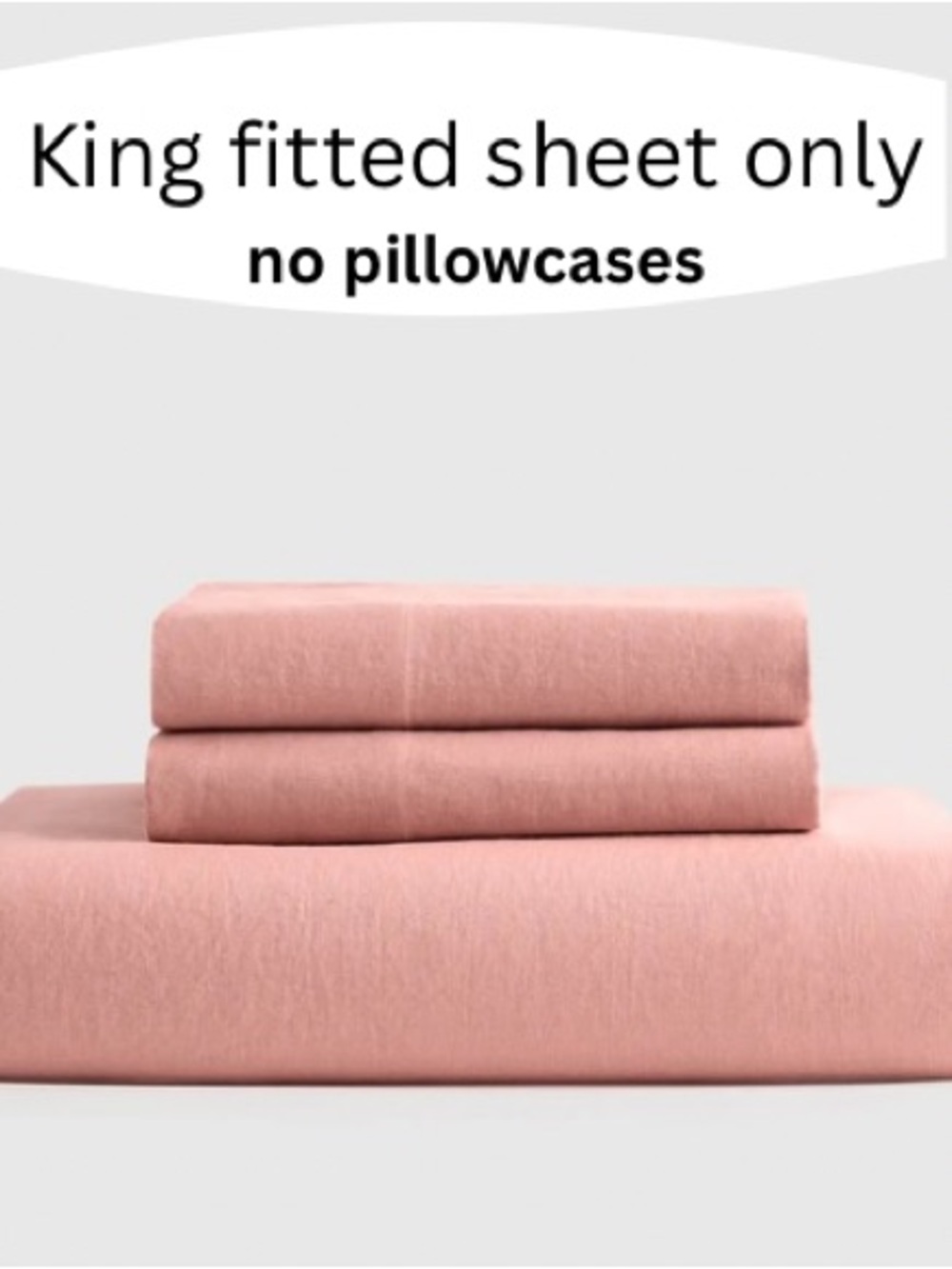 Quince European Linen Rose Fitted Sheet Only King Size
